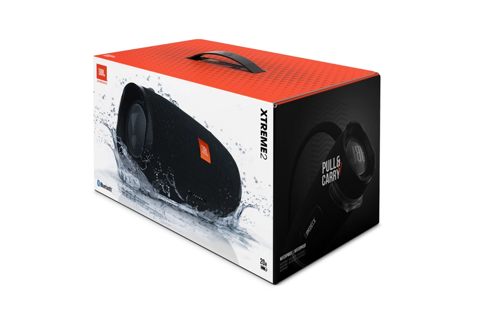 JBL Xtreme 2 portabel Bluetooth-högtalare, Midnight Black