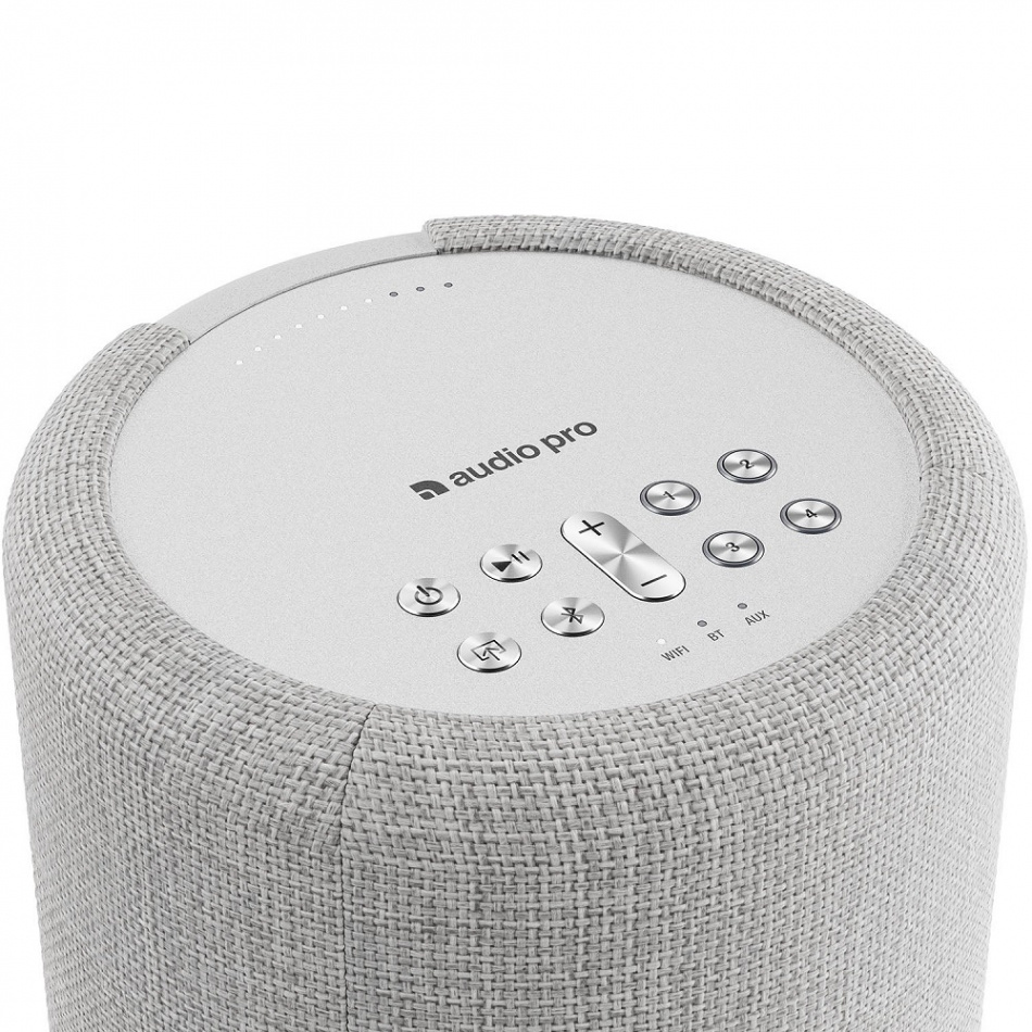 Audio Pro A10 MKII W Wifi-högtalare powered by Linkplay med Chromecast & AirPlay 2, ljusgrå