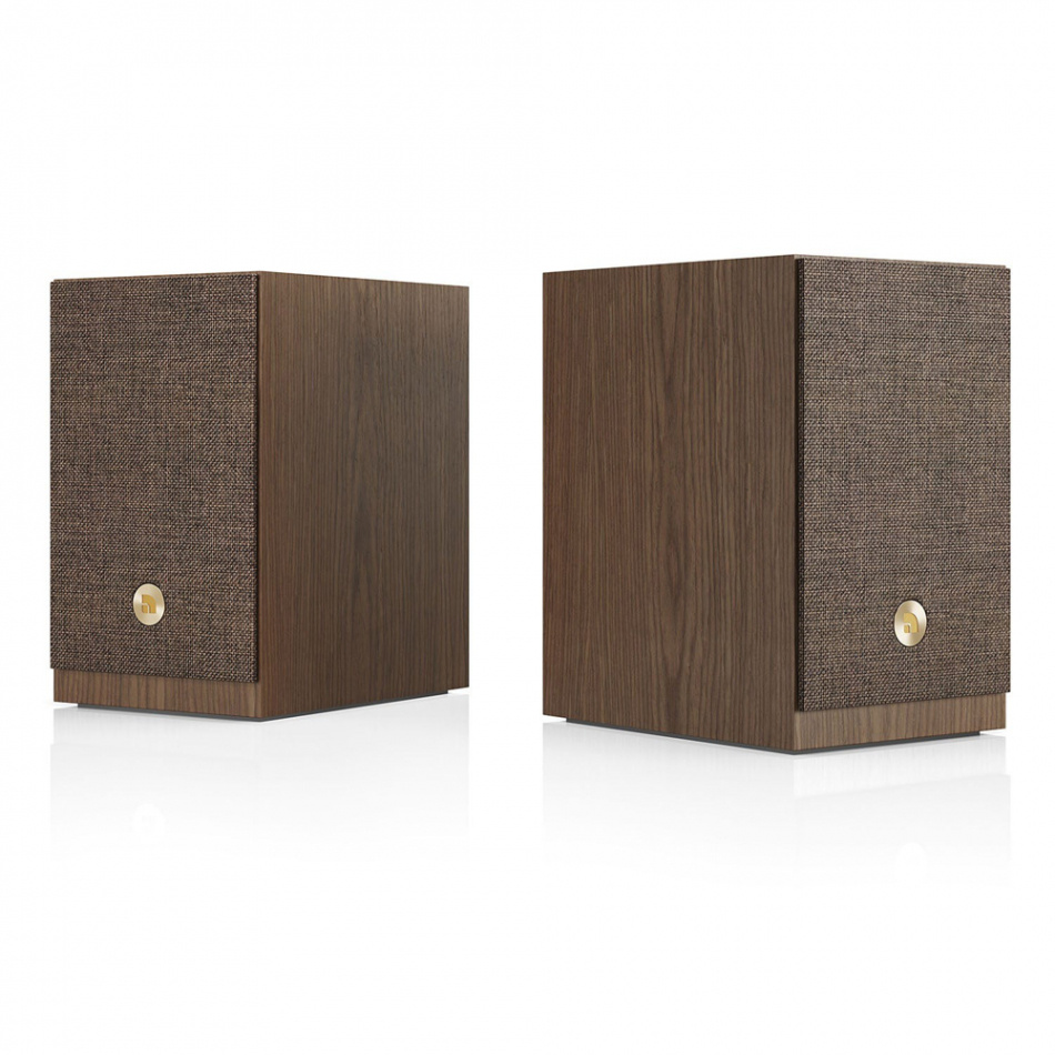 Audio Pro A28 W streaminghögtalare powered by Linkplay med HDMI ARC, valnöt par