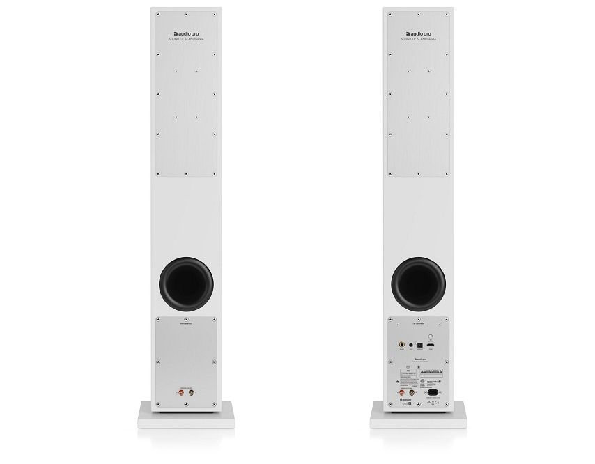 Audio Pro A36 golvhögtalare med Wifi & HDMI ARC, vitt par