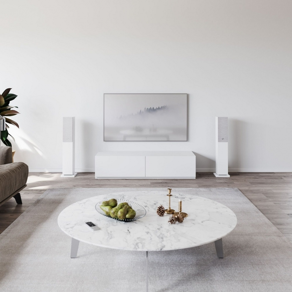 Audio Pro A36 golvhögtalare med Wifi & HDMI ARC, vitt par