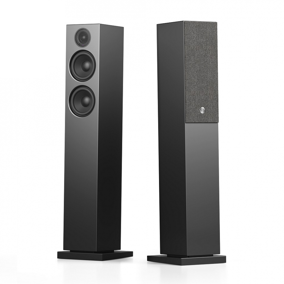 Audio Pro A38 aktiva golvhögtalare, svart par Returexemplar