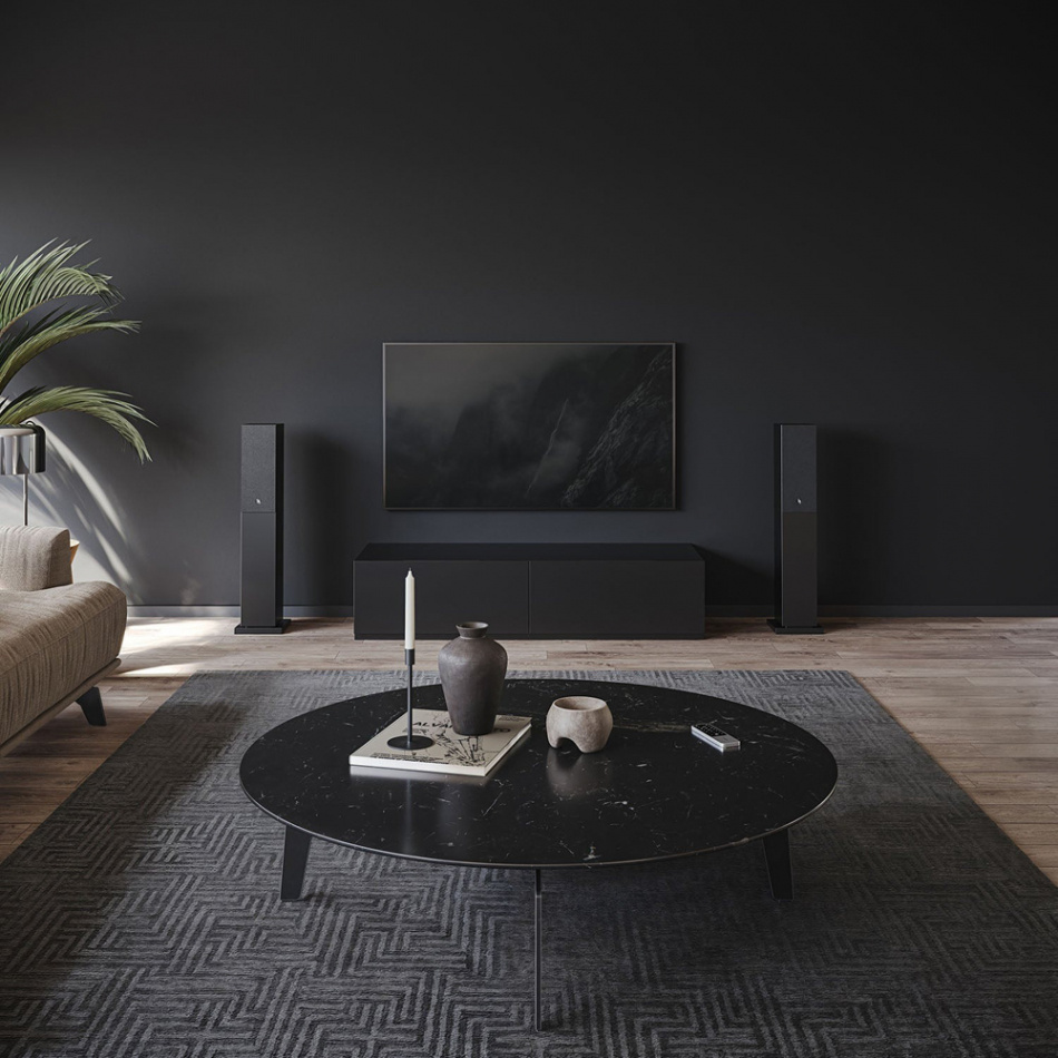 Audio Pro A38 W streaminghögtalare powered by Linkplay med HDMI ARC, svart par