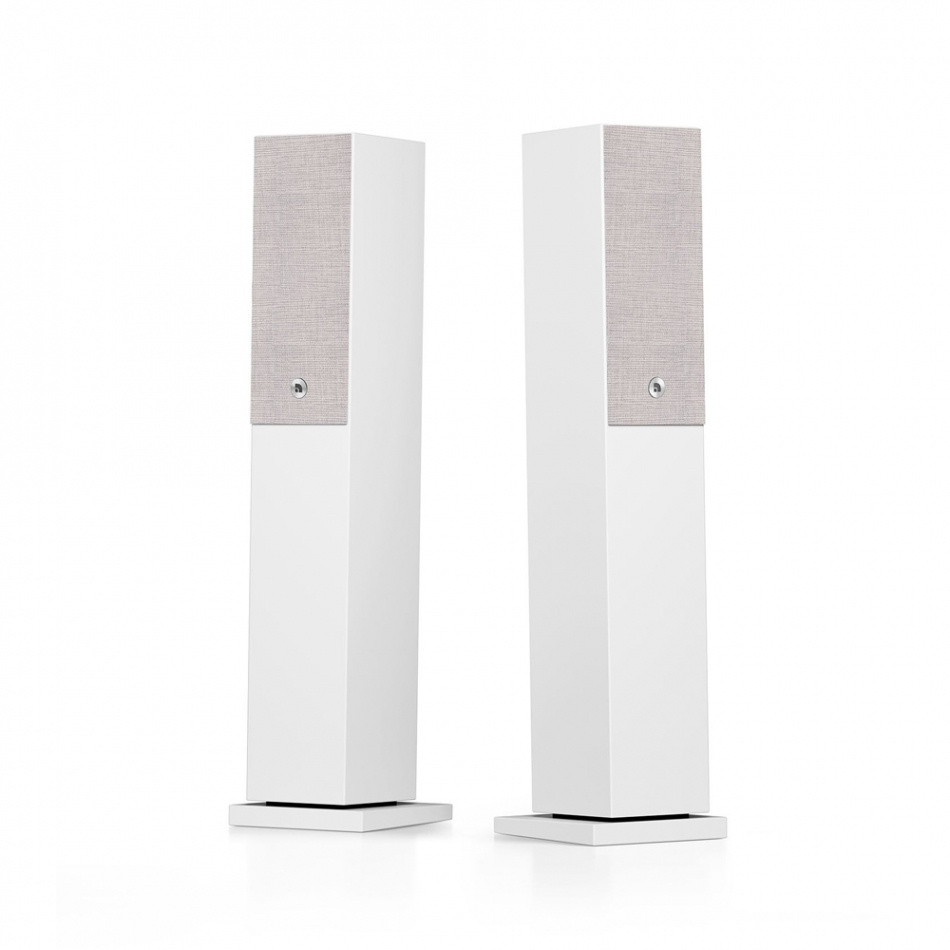 Audio Pro A38 W streaminghögtalare powered by Linkplay med HDMI ARC, vitt par