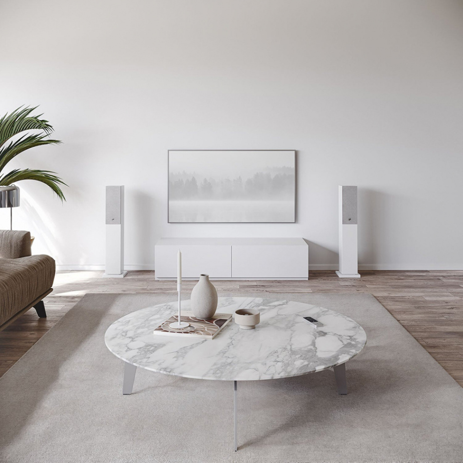 Audio Pro A38 W streaminghögtalare powered by Linkplay med HDMI ARC, vitt par