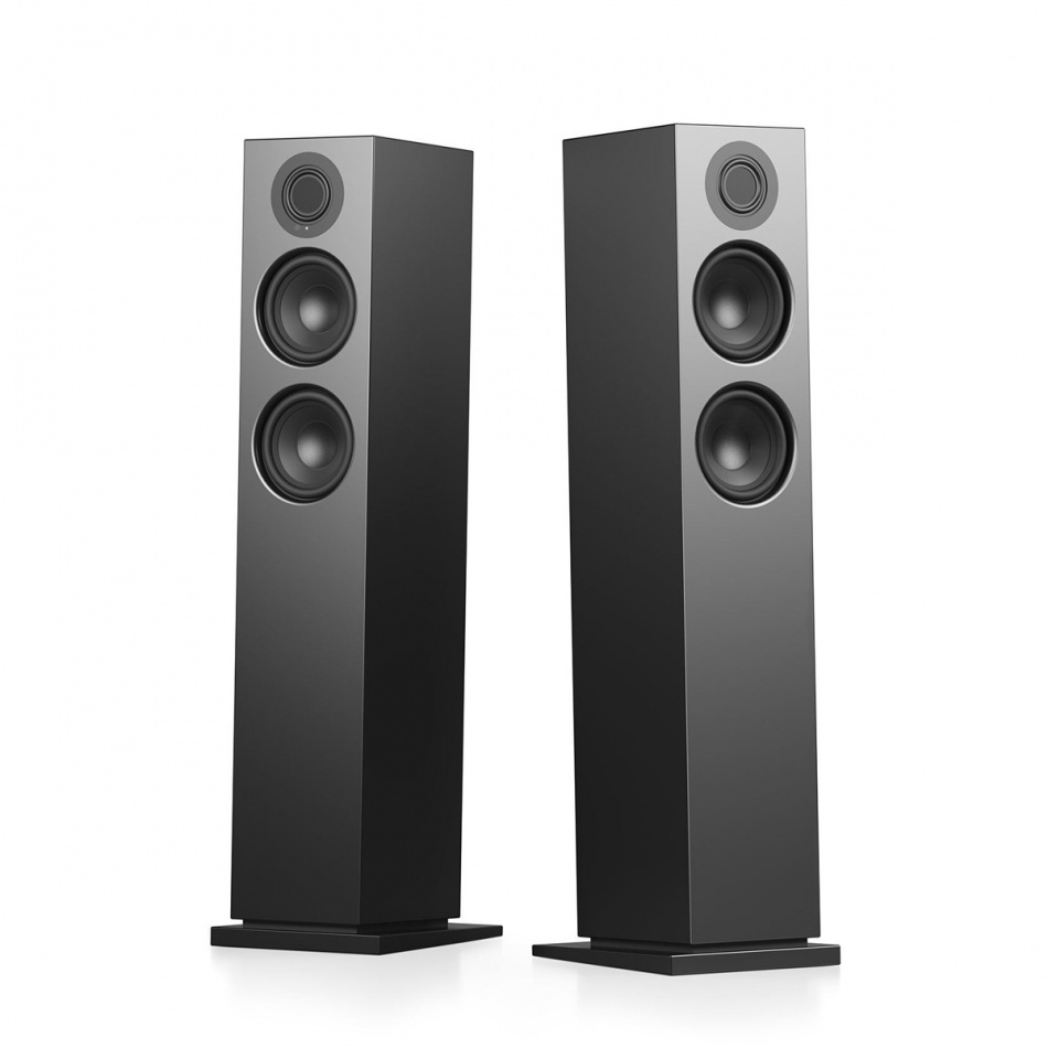 Audio Pro A48 W streaminghögtalare powered by Linkplay med HDMI ARC, svart par