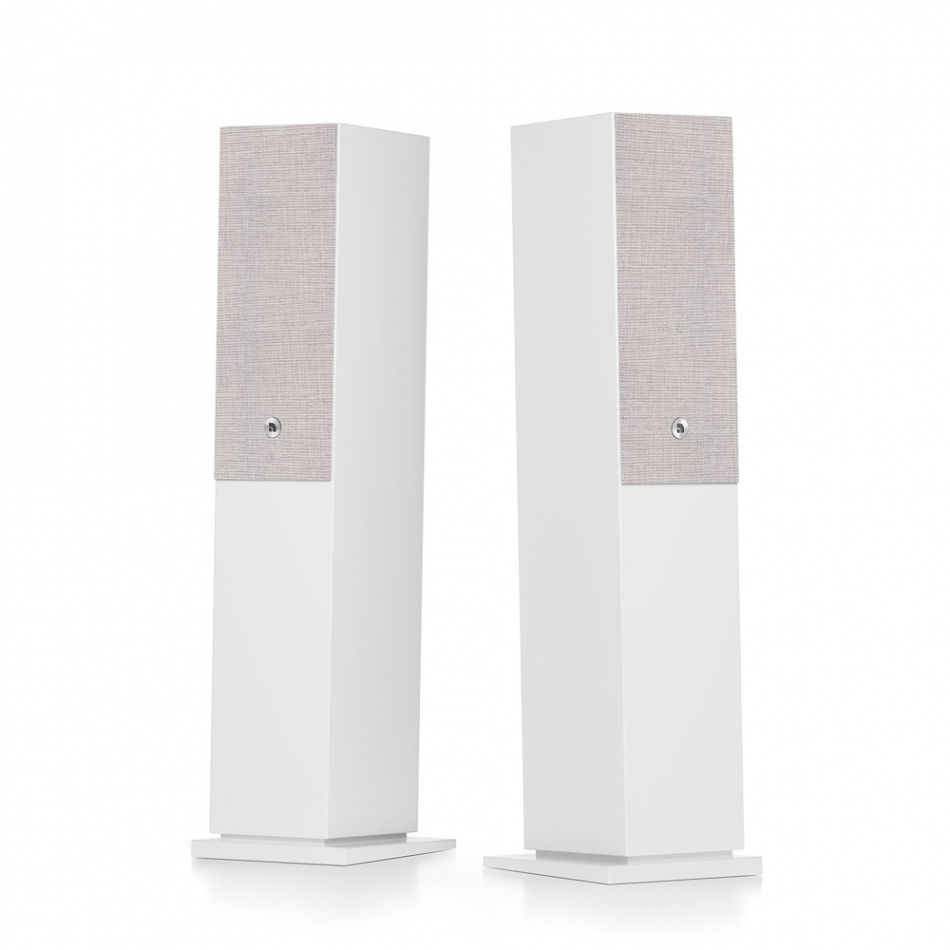 Audio Pro A48 W streaminghögtalare powered by Linkplay med HDMI ARC, vitt par