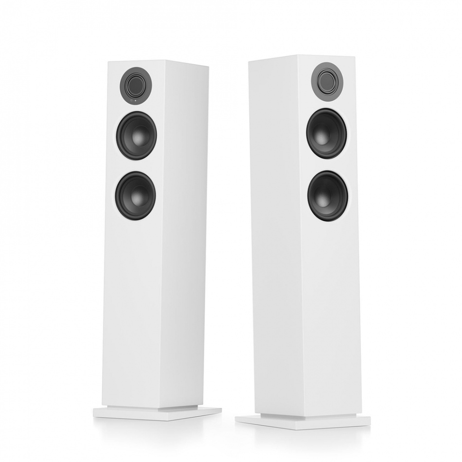 Audio Pro A48 W streaminghögtalare powered by Linkplay med HDMI ARC, vitt par