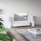 Audio Pro A48 aktiva golvhögtalare med HDMI ARC, Bluetooth & Wifi, vitt par Audio Pro A48 aktiva golvhögtalare med HDMI ARC, Bluetooth & Wifi, vitt par