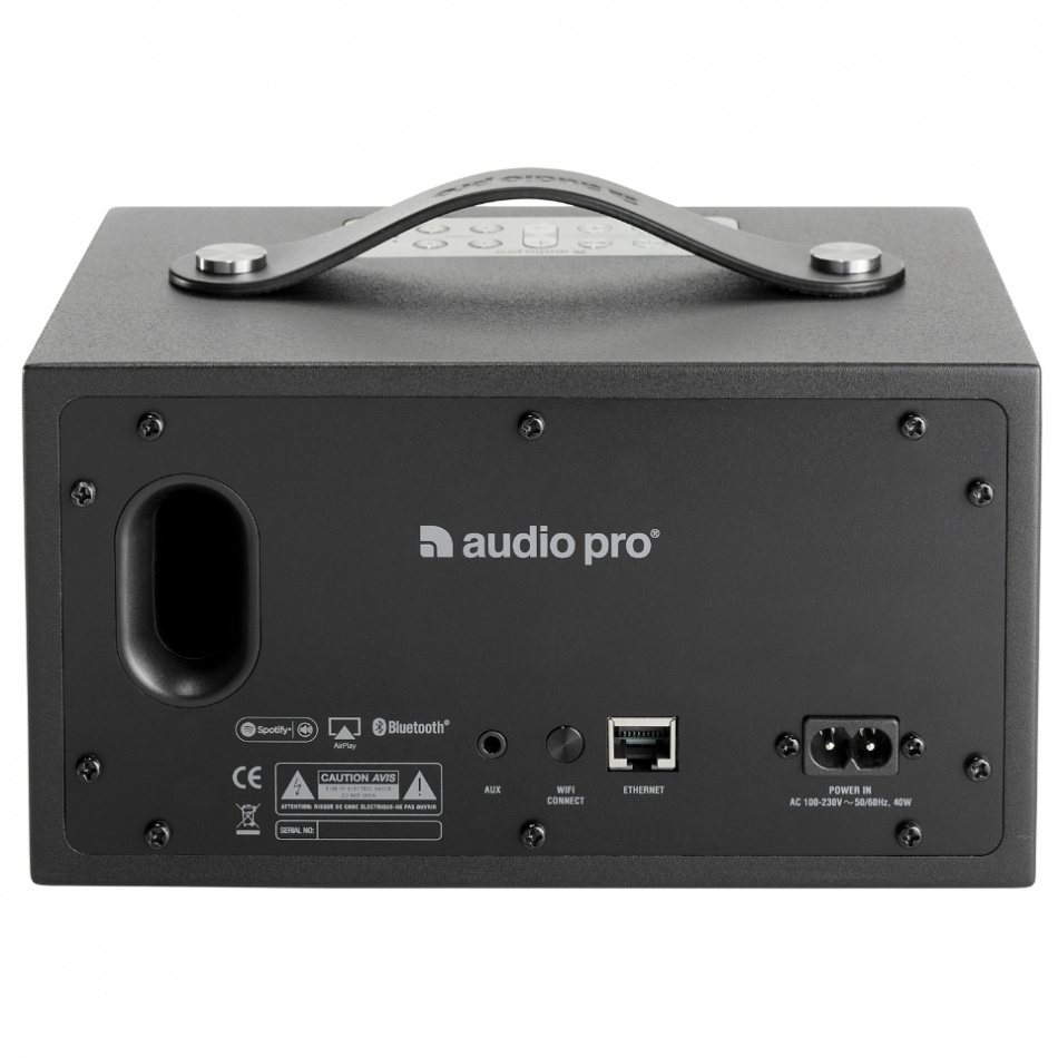 Audio Pro Addon C3 Wifi-högtalare med batteridrift, svart