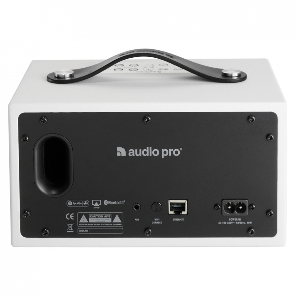 Audio Pro Addon C3 Wifi-högtalare med batteridrift, vit