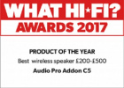 Audio Pro Addon C5 aktiv högtalare med nätverk, grå Audio Pro Addon C5 aktiv högtalare med nätverk, grå