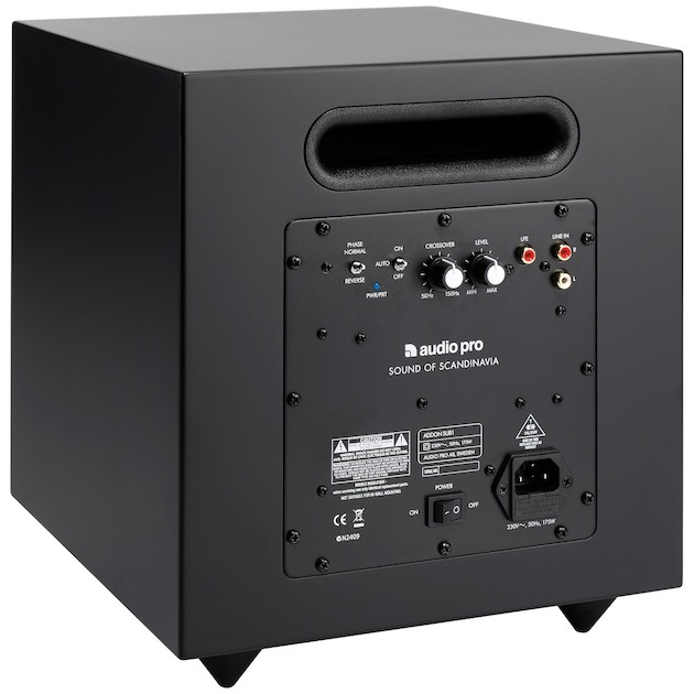 Audio Pro Addon Sub, aktiv subwoofer svart