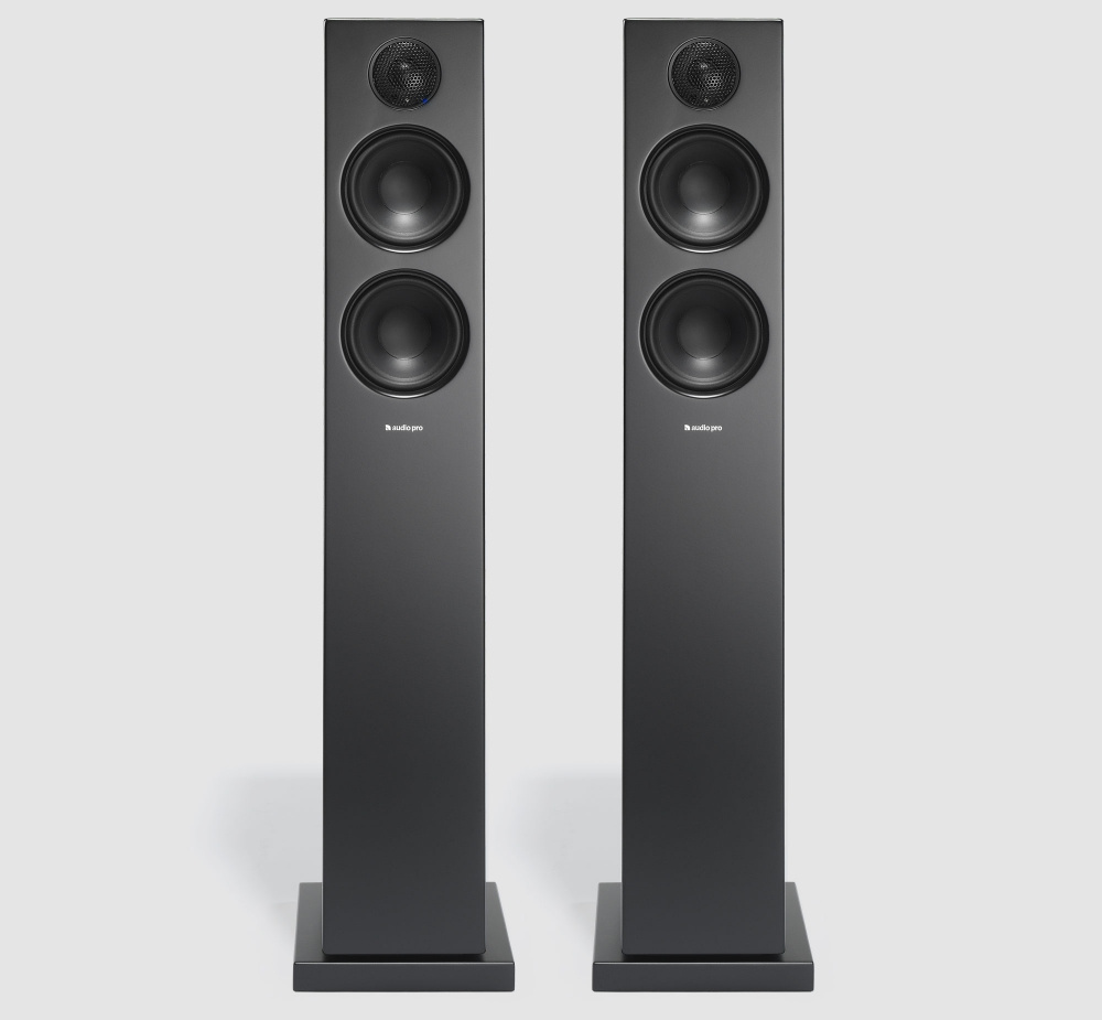 Audio Pro Addon T20, svarta aktiva golvhögtalare