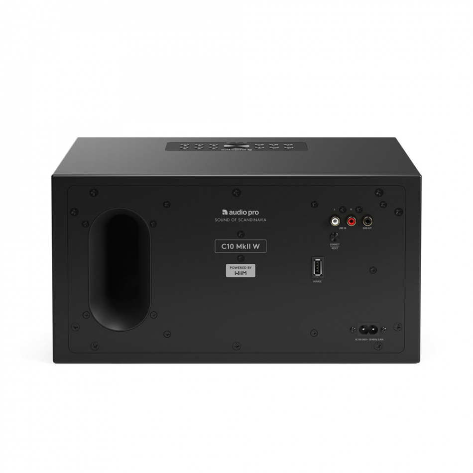 Audio Pro C10 MKII W Wifi-högtalare powered by Linkplay med Chromecast & AirPlay 2, svart