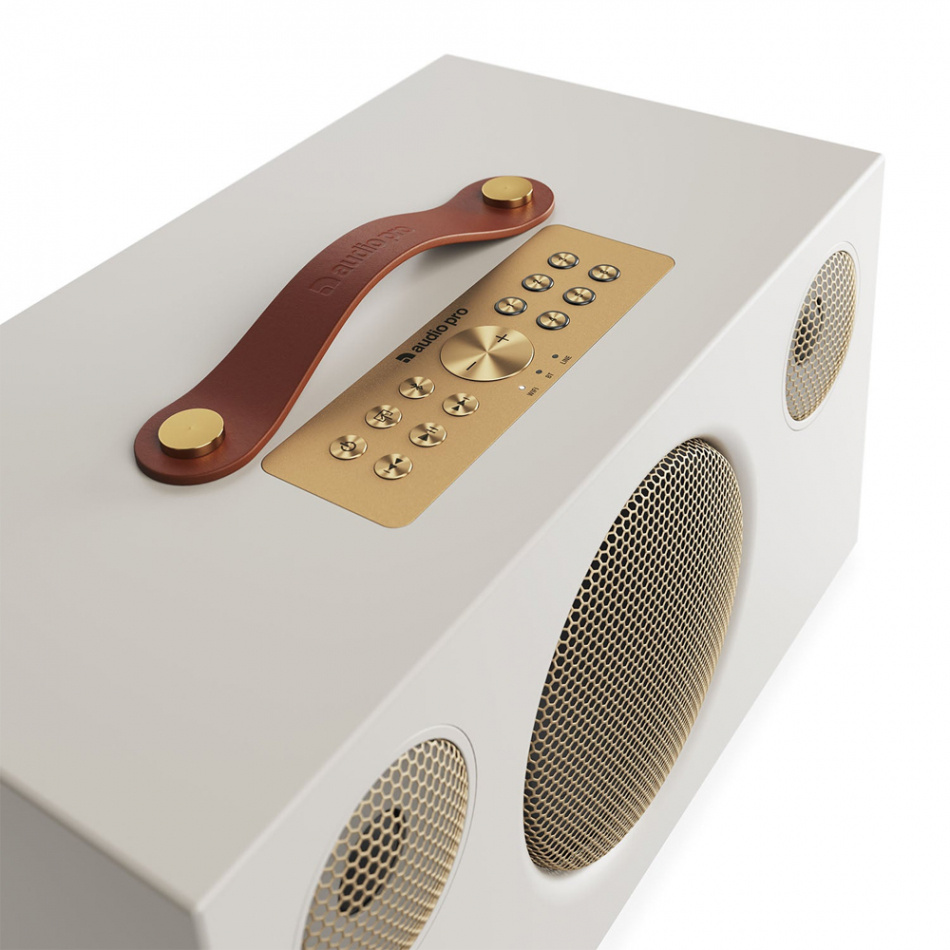 Audio Pro C10 MKII W Wifi-högtalare powered by Linkplay med Chromecast & AirPlay 2, Dune Classic