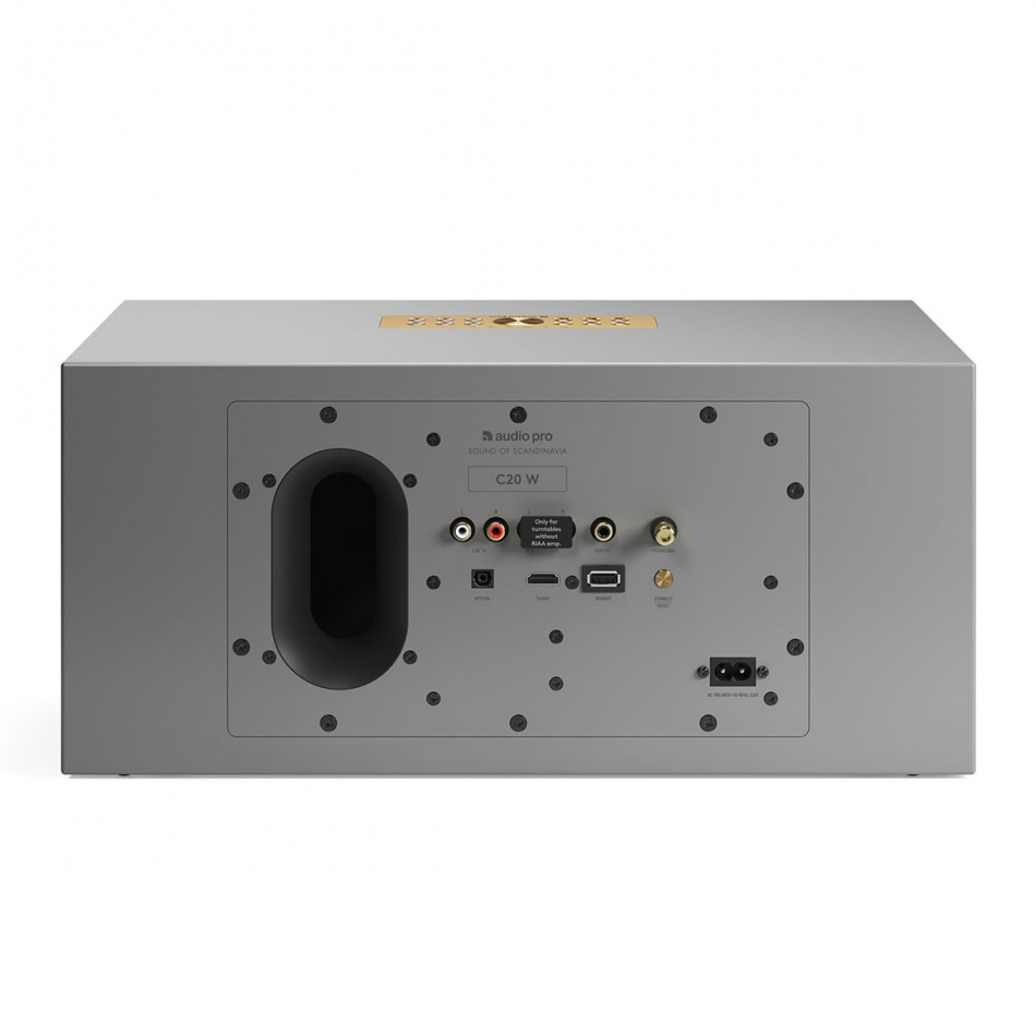 Audio Pro C20 W Wifi-högtalare powered by Linkplay med Chromecast & AirPlay 2, grå