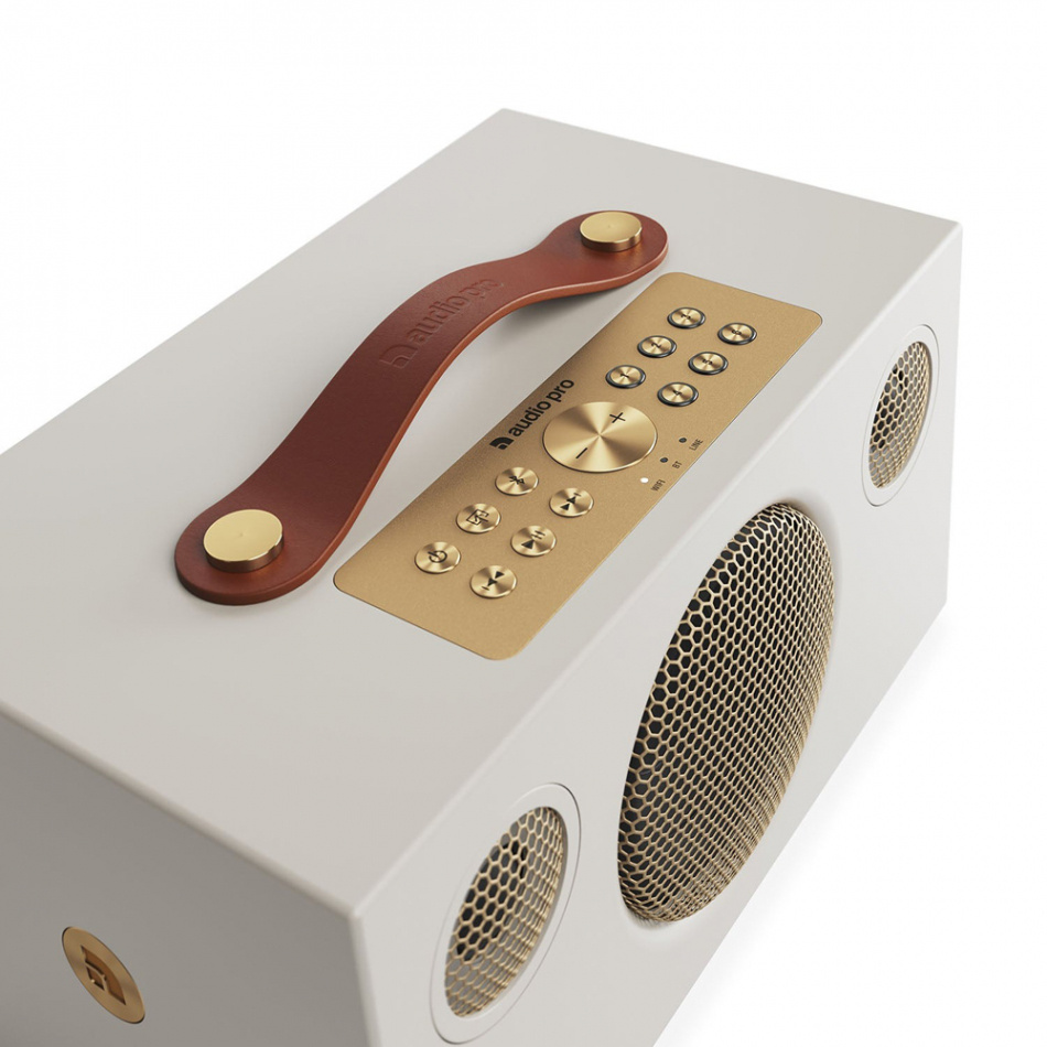 Audio Pro C5 MKII W Wifi-högtalare powered by Linkplay med Chromecast & AirPlay 2, Dune Classic