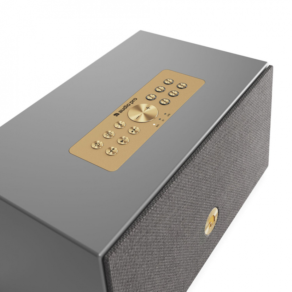 Audio Pro C5 MKII W Wifi-högtalare powered by WiiM med Chromecast & AirPlay 2, grå