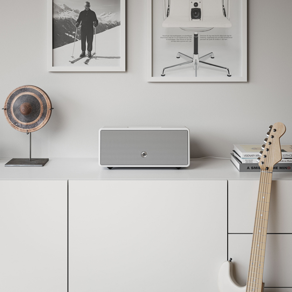 Audio Pro D-2 W, Wifi-högtalare powered by Linkplay med Chromecast & AirPlay 2 vit