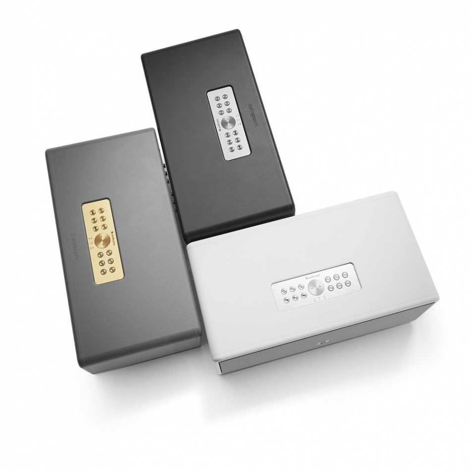 Audio Pro Drumfire D-2, aktiv Wifi-högtalare med Chromecast & AirPlay 2, vit