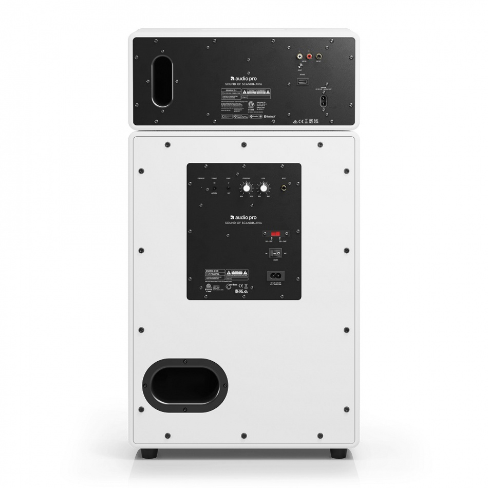 Audio Pro Drumfire II (ej W) aktiv Wifi-högtalare vit, Returexemplar