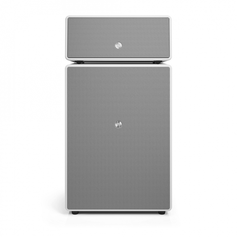 Audio Pro Drumfire II, aktiv Wifi-högtalare med Chromecast & AirPlay 2, vit