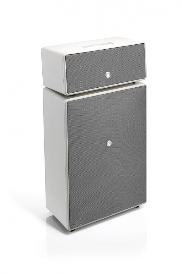 Audio Pro Drumfire, aktiv Wifi-högtalare, Silk White