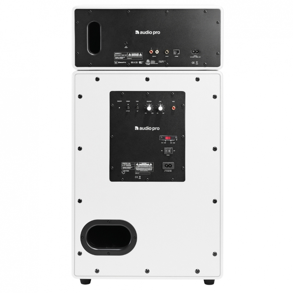 Audio Pro Drumfire, aktiv Wifi-högtalare, Silk White