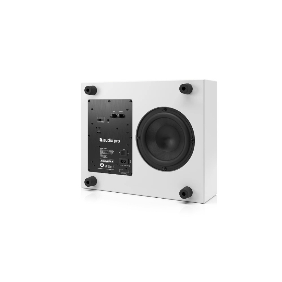 Audio Pro Business SUB-1 trådlös subwoofer, vit