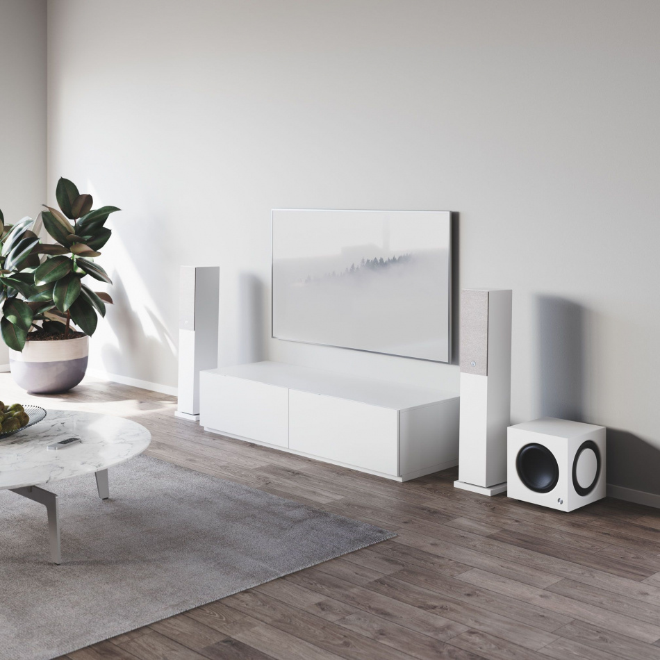 Audio Pro SW-10 aktiv subwoofer, vit