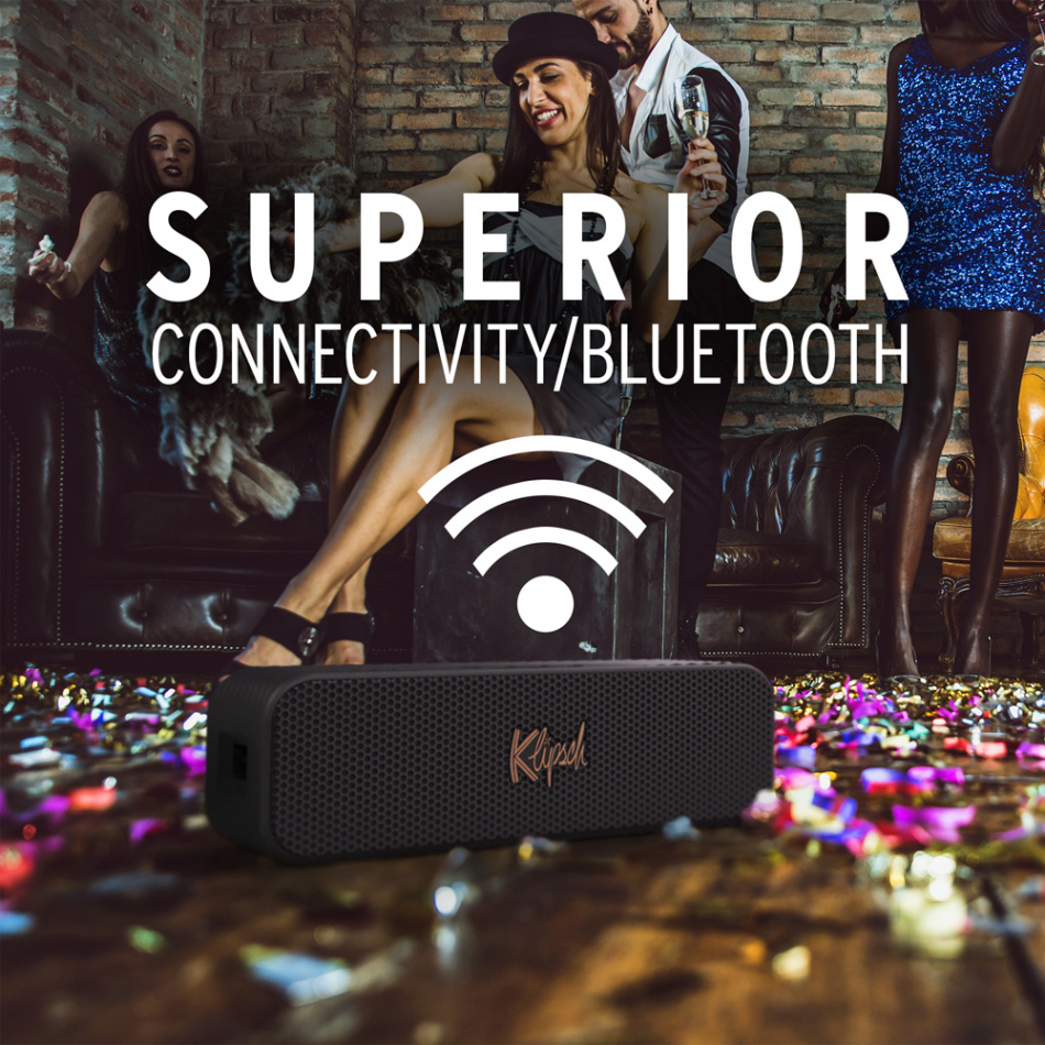 Klipsch Detroit, portabel IP67-klassad Bluetooth-högtalare
