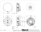 Klipsch DS-160CSM, takhgtalare single-stereo