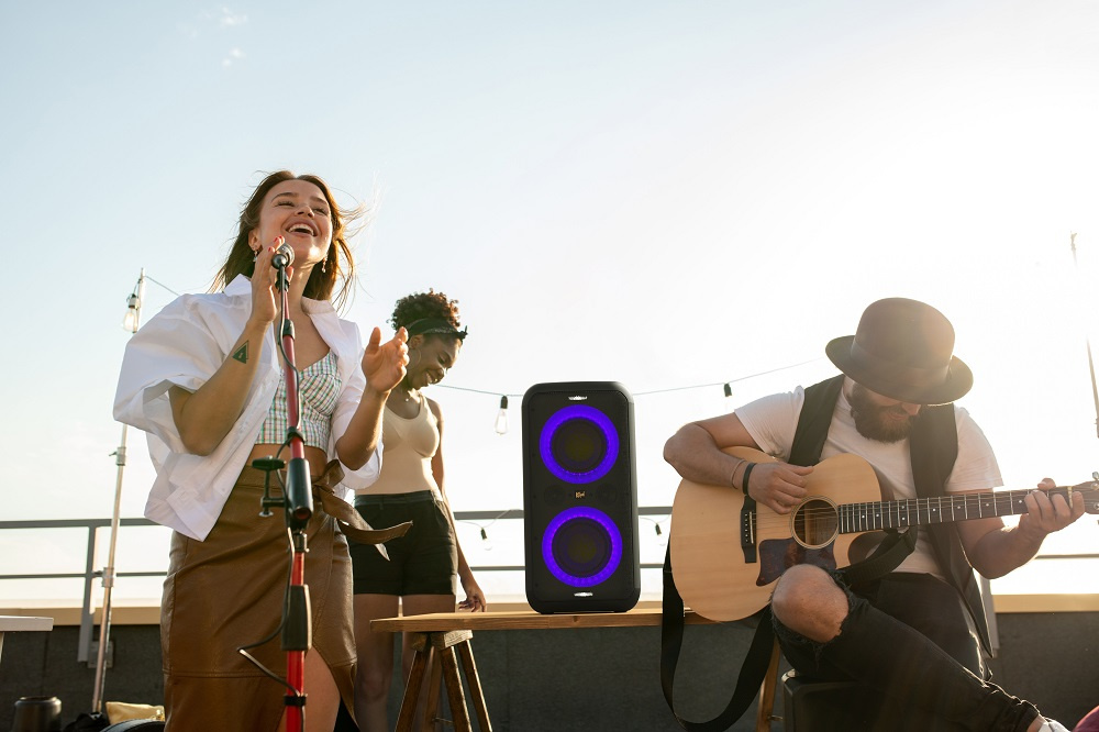 Klipsch Gig XXL bärbar Bluetooth partyhögtalare med mikrofon