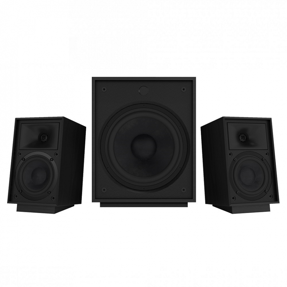 Klipsch ProMedia Heritage 2.1 aktivt högtalarsystem med Bluetooth, svart