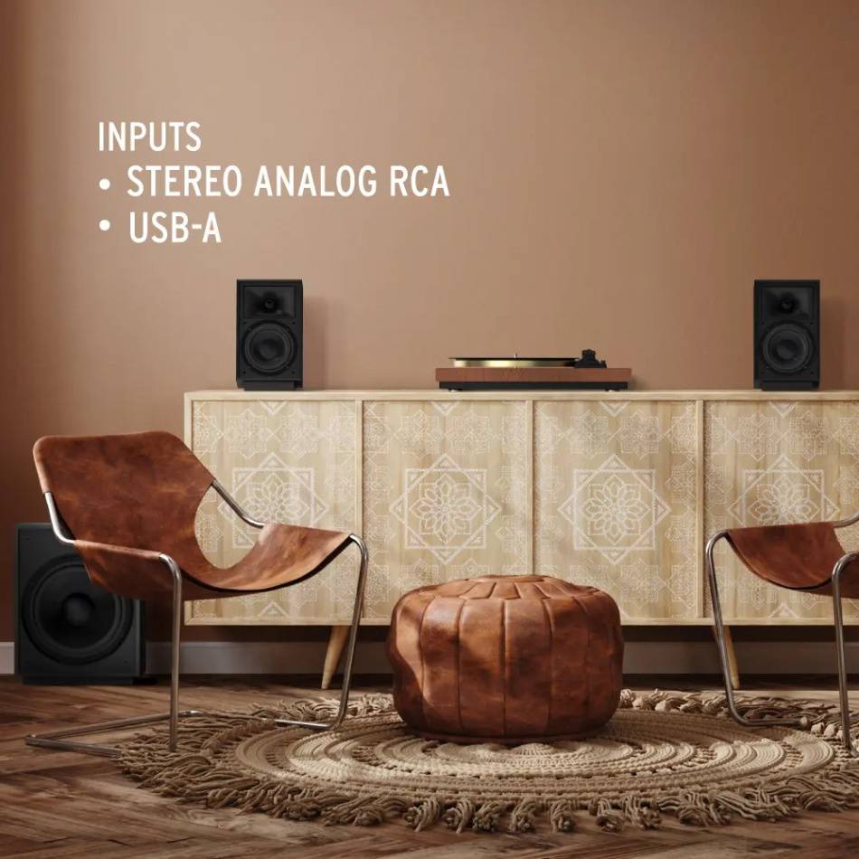 Klipsch ProMedia Heritage 2.1 aktivt högtalarsystem med Bluetooth, svart
