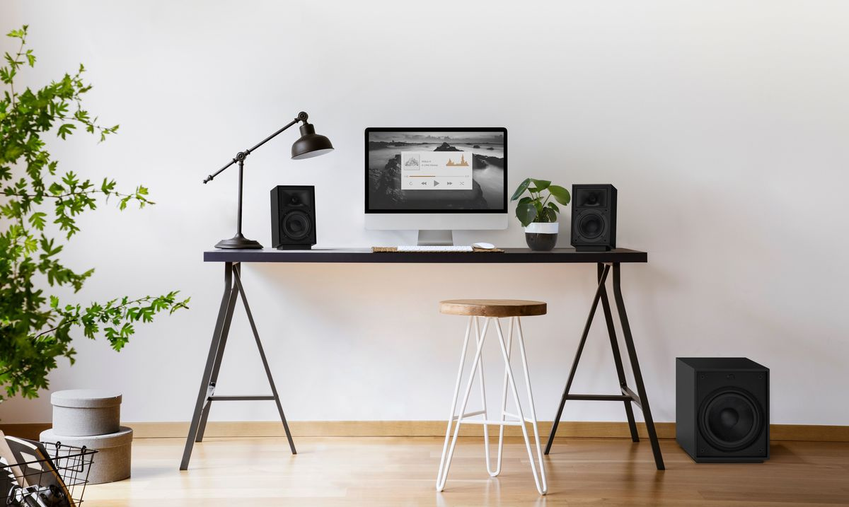 Klipsch ProMedia Heritage 2.1 aktivt högtalarsystem med Bluetooth, svart