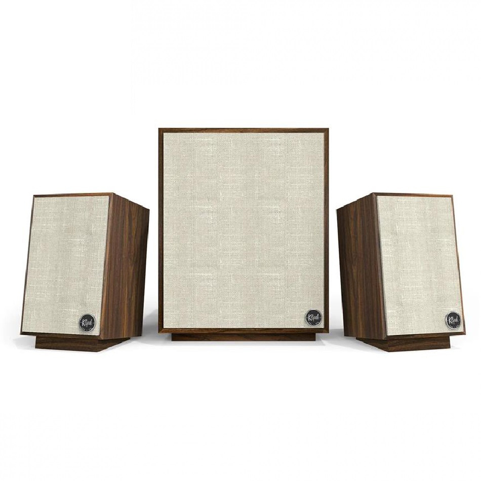 Klipsch ProMedia Heritage 2.1, aktivt högtalarsystem med Bluetooth valnöt 