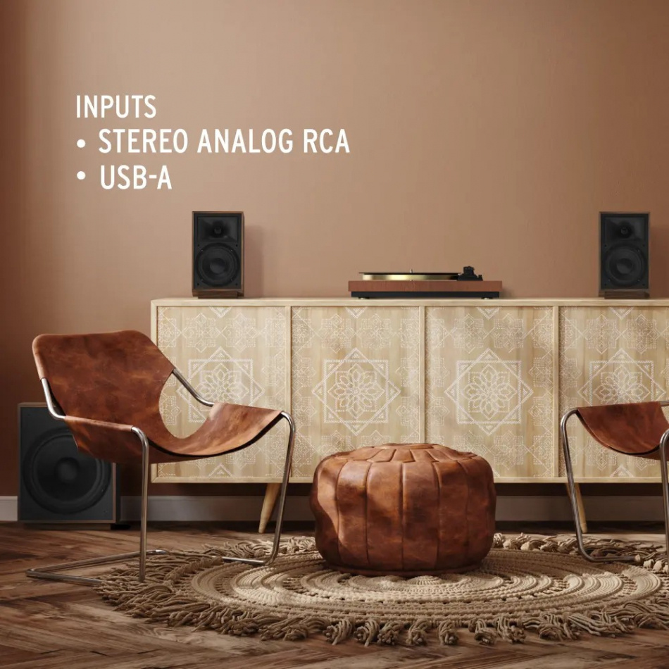 Klipsch ProMedia Heritage 2.1, aktivt högtalarsystem med Bluetooth valnöt 