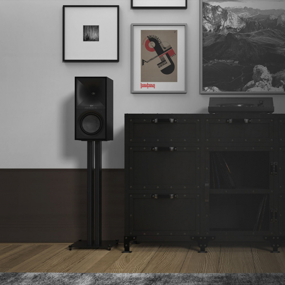 Klipsch KS-24 högtalarstativ med spikes, svart par