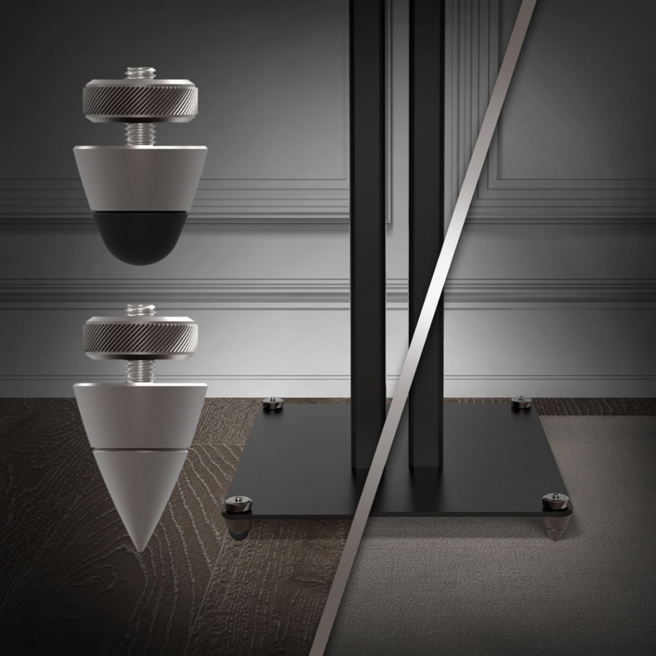 Klipsch KS-28 högtalarstativ med spikes, svart par