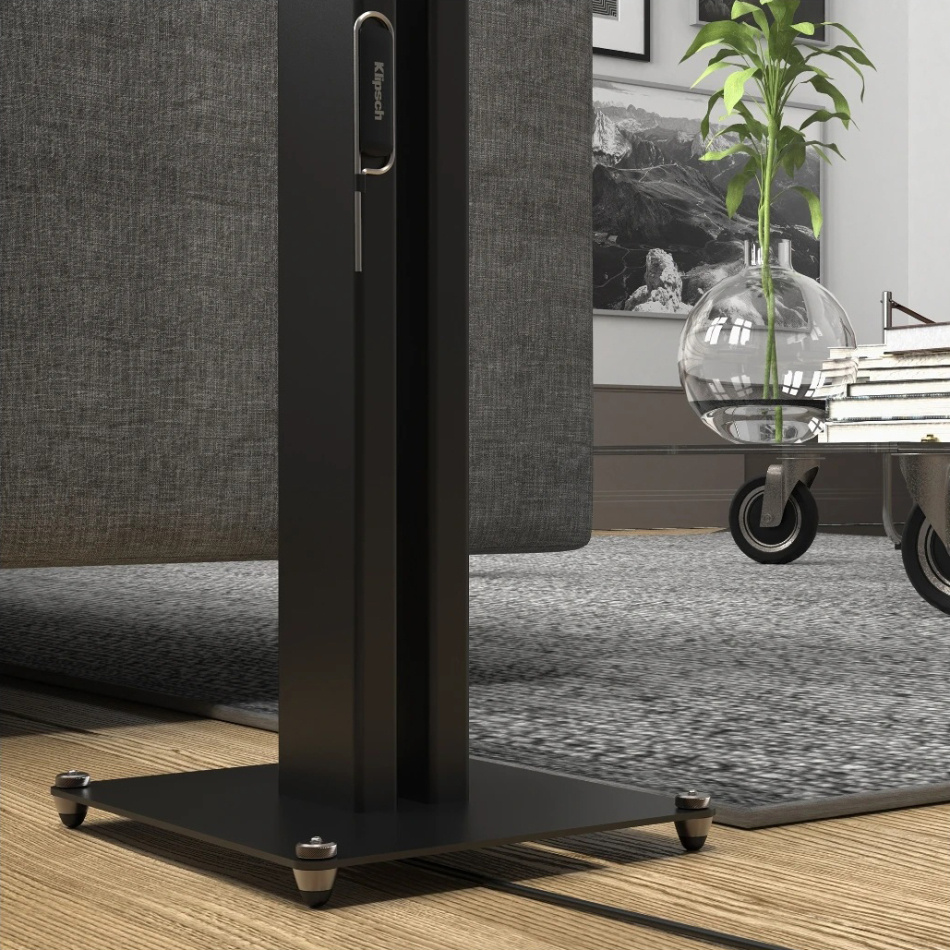 Klipsch KS-28 högtalarstativ med spikes, svart par