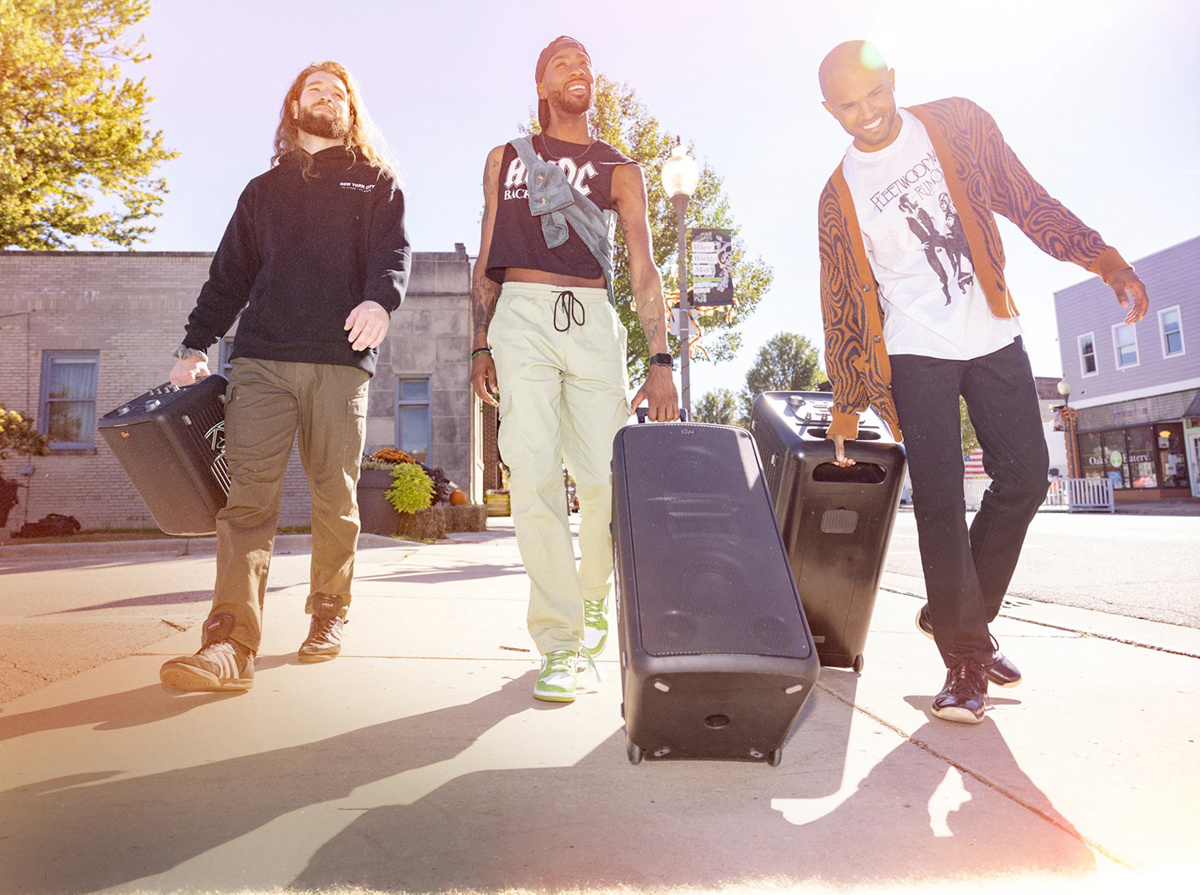 Klipsch Miami, bärbar partyhögtalare med Bluetooth & mikrofon