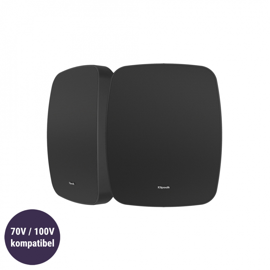 Klipsch PSM-450-T vädertålig högtalare 100V-kompatibel, svart styck