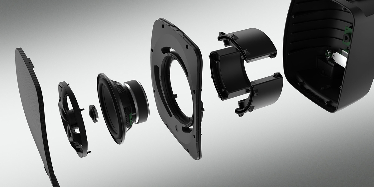 Klipsch PSM-650-T vädertålig högtalare 100V-kompatibel, svart styck