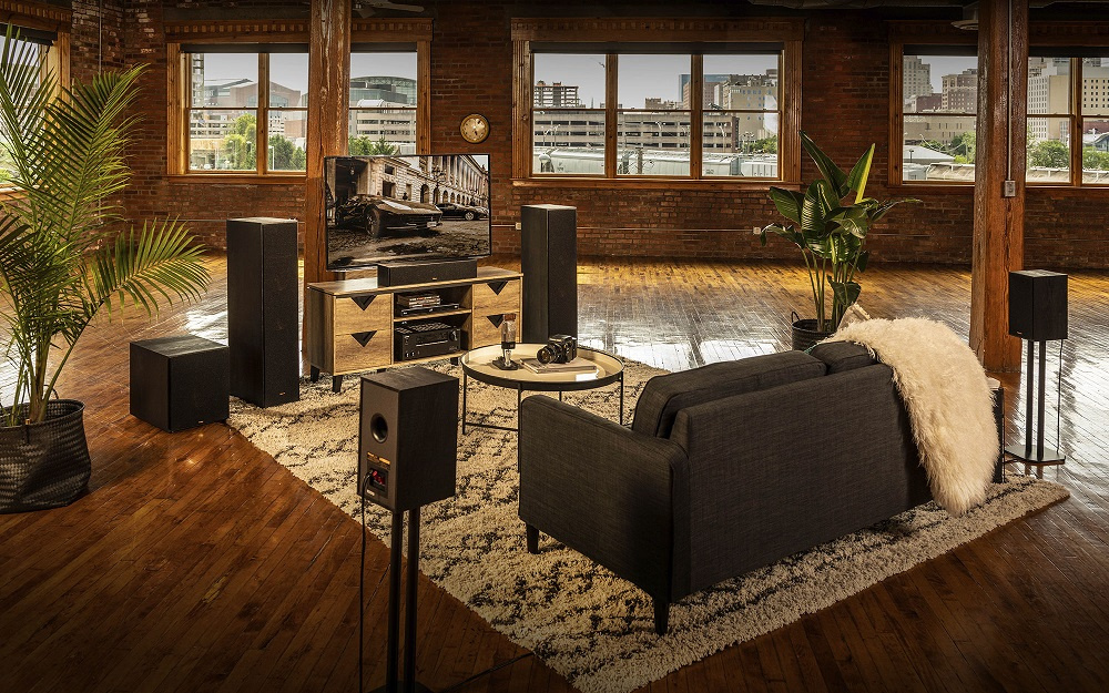 Klipsch R-100SW aktiv subwoofer, svart