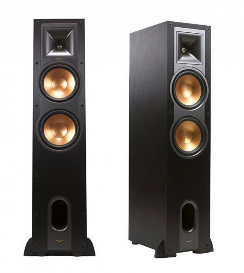 Klipsch R-28F golvhögtalare, svart par