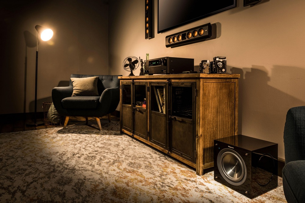 Klipsch C-308ASWi aktiv subwoofer, svart