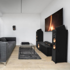 Klipsch R-40SA Dolby Atmos-högtalare, svart par Returexemplar Klipsch R-40SA Dolby Atmos-högtalare, svart par Returexemplar