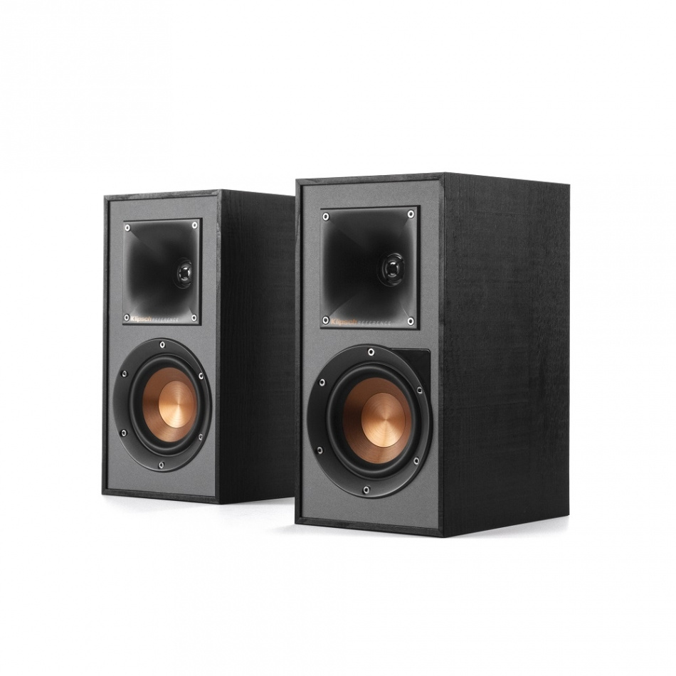 Klipsch R-41PM aktiva högtalare med Bluetooth, RIAA-steg & DAC, svart par